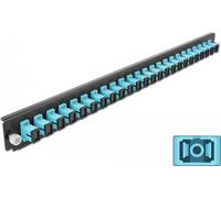 Pannello frontale della scatola di giunzione da 19" Delock 24 porte SC Simplex acqua