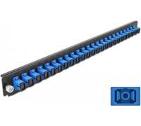 Pannello frontale della scatola di giunzione da 19" Delock 24 porte SC Simplex blu