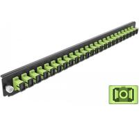 Pannello frontale della scatola di giunzione da 19" Delock 24 porte SC Simplex verde lime NEW