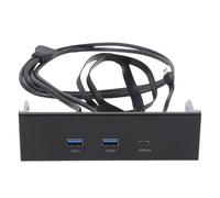 Pannello frontale Hub GEN2x2 USB A TIPO C 3 porte 5,25" 19 pin 20 Gbps Pannello di estensione unità ottica per accessori per computer