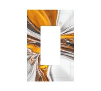 Pannello frontale in vetro con riflessi astratti per interruttore della luce a bilanciere singolo 1 banda decoratore presa coperture per la casa cucina camera bagno Decor
