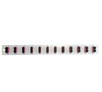 OEM Pannello frontale per cassetto ottico SB-FP-12SC-D-V-OM4 1U 12 SC Duplex OM4 Grigio