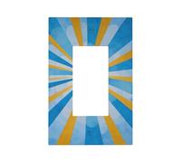 Pannello frontale per interruttore della luce del sole radiante nel cielo, copertura a bilanciere singolo, 1 banda, decorazione per presa di corrente per casa, cucina, camera da letto, bagno