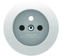 Pannello frontale per presa con messa a terra, bianco WLS7600WG