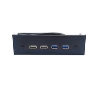 Pannello frontale USB 3.0 per desktop 5,25 pollici CD-ROM Drive Bay USB3.0/3.2 19 pin USB2.0 9 pin a 2 x USB 3.0 + 2 x USB 2.0 portatile 5.25 pollici drive bay ottico