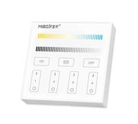 Pannello Full Touch Dimmer CCT 4 zone WiFi Base magnetica - White