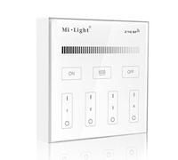 Pannello Full Touch WiFi Dimmer 4-Zone base magnetica - White