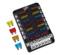 Pannello fusibili auto design elegante 12V dotato di indicatori di sicurezza ava