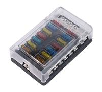 Pannello fusibili auto design elegante 12V dotato di indicatori di sicurezza ava