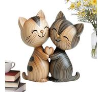 Pannello gatto | Divertente decorazione per la casa 2D di gatti in coppia - Decorazioni per la casa degli animali per San Valentino Gabinetto Spazio di Lavoro Ingresso Compleanno Amici Feste Camera