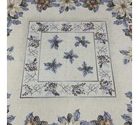 Pannello Gobelin Stella Natale Bronzo Argento 100x100 Cm 5658