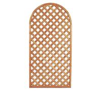 Pannello grigliato ad Arco in legno struttura a rombi impregnato divisorio giardini terrazzi balconi rampicanti 90x180 (1)