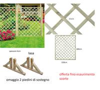 PANNELLO GRIGLIATO IN LEGNO DI PINO RETTANGOLARE GIARDINO IMPREGNATO AUTOCLAVE
