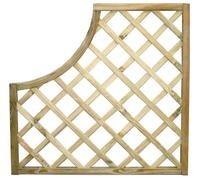 Pannello Grigliato In Legno Impregnato in Autoclave Rampicanti Esterno 90x90 cm