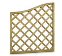 PANNELLO GRIGLIATO "ONDA PICCOLO" IN LEGNO IMPREGNATO 90x90H cm.