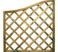 PANNELLO GRIGLIATO "ONDA PICCOLO" IN LEGNO IMPREGNATO 90x90H cm.