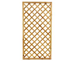 Pannello grigliato rettangolare in legno di pino cm 90x180 per terrazzo giardino