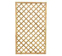 Pannello grigliato rettangolare in legno impregnato divisorio giardini terrazzi balconi rampicanti 40x180 (1)