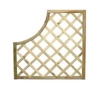 PANNELLO GRIGLIATO SAGOMATO PICCOLO IN LEGNO IMPREGNATO CM.90X90 PEZZI 2