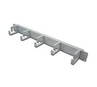 PANNELLO GUIDACAVI CON ANELLI PER ARMADI RACK 19" 1U GRIGIO