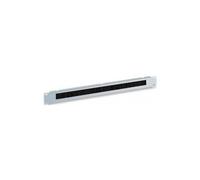 PANNELLO GUIDACAVI PASSACAVI PER RACK 19" 1HE FORATO CON SPAZZOLA GRIGIO LUCE