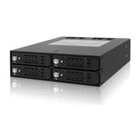 Pannello Icy Dock MB994SK-1B Nero Alluminio 2 ventole 4 SATA
