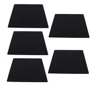 Pannello in Feltro Nero 5 Pezzi, Adesivo, per Ktv e Sala Danza | Installazione Facile Adesivo Integrato, Decorazione Versatile, Struttura in Feltro, Formato da Cinque Pezzi