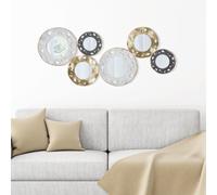 Pannello decorativo 3D in metallo dal design astratto e geometrico GLOTY-B, in 3D sono il nuovo trend Dimensioni 104x4x h 45,5 cm per decorare le tue pareti multicolor