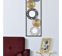 Pannello decorativo 3D in metallo dal design astratto e geometrico GLOTY-C, in 3D sono il nuovo trend Dimensioni 31x3x h 90 cm per decorare le tue pareti multicolor