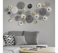 Pannello astratto in metallo GRID, 3D sono il nuovo trend Dimensioni 135x7,5x h 69 cm forme geometriche per decorare le pareti multicolor multicolor