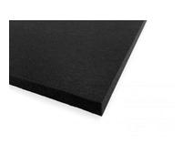 Pannello in Fibra di Poliestere adesivo Fonoisolante Fonoassorbente Nero (Misura - 100 x 50 x 3 cm)