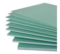 Pannello in fibra di vetro FR-4 verde chiaro, 300x300 mm, spessore 0,5-10 mm for applicazioni chimiche ed elettriche(300x300x0.8mm 2pcs)