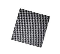 Pannello in fogli 3K da 500x500 mm, fogli in fibra di carbonio, fogli in fibre di carbonio a trama semplice, 100% 3K, 1 pz.(2.5mm Plain Glossy)