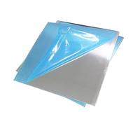 Pannello in lamiera di alluminio 6061 for ferramenta, lunghezza laterale 30 cm (11,8 pollici)(Thickness:0.8mm(2pcs))