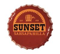 Pannello In Latta Fallout Sunset Sarsaparilla Bottle Cap