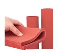 Pannello in morbida schiuma di spugna | Tampone in silicone rosso Tappetino pressante Macchina laminatrice(200x300x8mm)