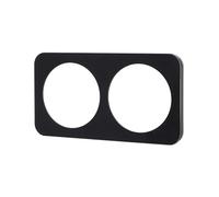 Pannello in plastica nera con due chiavi in lingua tedesca o francese. Perfetto per ottimizzare il tuo spazio con stile e funzionalità in qualsiasi ambiente. Organizza con eleganza.