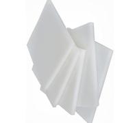Pannello in plastica riutilizzabile in polipropilene bianco, 40 x 60 cm, spessore 1-4 mm, pannello rigido impermeabile 1 pc(4mm)