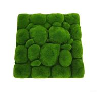 Pannello in schiuma di muschio finto floccaggio, finto muschio di pietra sfondo, per la decorazione di casa, giardino, centri commerciali, hotel, ristoranti, 3030 cm (1)
