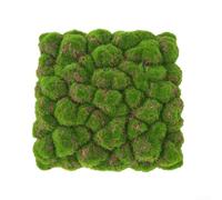 Pannello in schiuma di muschio finto floccaggio, finto muschio di pietra sfondo, per la decorazione di casa, giardino, centri commerciali, hotel, ristoranti, 3030 cm (4)