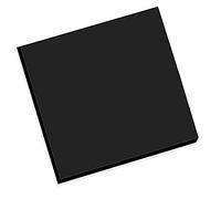 Pannello in schiuma di PVC leggero - Nero, 4,5 mm di spessore for progetti di segnaletica, artigianato e modanature(3pcs 600x600x4.5mm)