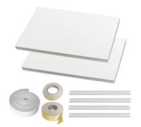 Pannello in Schiuma Isolata Laterale - 2 Pezzi Pannelli Isolanti in Schiuma per Condizionatore d'aria da finestra,Accessori contro Dispersioni Termiche e Spifferi per Camera da Letto Studio Sala da Pr
