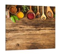 PANNELLO IN VETRO PER CUCINA 65x60 Spezie