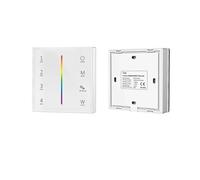 Pannello in vetro RGB/RGBW Smart T24 86 da parete 2.4GRF 4Zone RGB con telecomando PWM e touch for strisce LED/COB(T24-W)