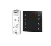 Pannello in vetro RGB/RGBW Smart T24 86 da parete 2.4GRF 4Zone RGB con telecomando PWM e touch for strisce LED/COB(T24-B and V3 RGB)