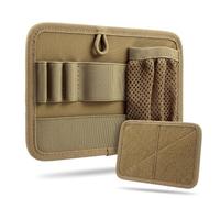 Pannello Inserto Tasca a Rete Airsoft con Retro a Strappo, Borsa Organizer di Utilità per Sistemi Toracici Attrezzi Sport(Brown)