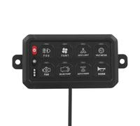Pannello interruttore a 8 marce, 12 V/24 V, kit di interruttore universale, sistema di controllo del circuito intelligente, dimmerabile, per auto, camion, camper, barche