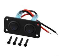 Pannello interruttore a bilanciere a 2 bande per vari veicoli da 12 V, tra cui auto, camper e camion