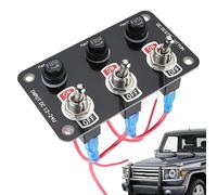 Pannello interruttore a levetta: pulsante a bilanciere impermeabile IP65 per sistemi 12V/24V, scheda di gestione del circuito universale | Controller elettrico multi-way per rimorchio, barca, a