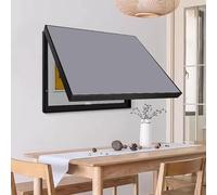 Pannello interruttore automatico in tinta unita, coperchio ribaltabile per scatola contatore, decorazione minimalista riutilizzabile e staccabile(Hanging,Gray,27.6 * 16.7in)